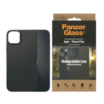 PanzerGlass Biorazgradljiv ovitek PanzerGlass za iPhone 14 Plus črne barve