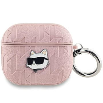 Karl Lagerfeld Ovitek za slušalke AirPods 3 z monogramom Karl Lagerfeld, roza