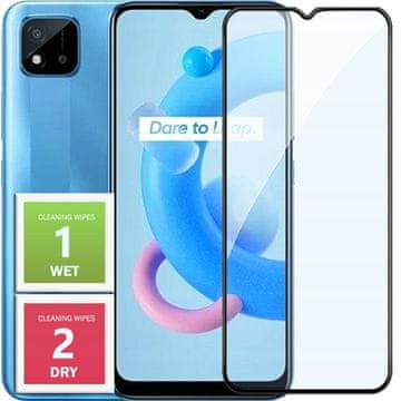 shumee Kaljeno steklo za Realme C20 celozaslonski zaslon 5D 9H steklo
