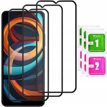 shumee 3x kaljeno steklo s polno pokritostjo za Xiaomi Redmi A3 4G 5D
