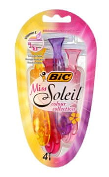 Bic Brivniki Bic Miss Soleil Colour Collection 4, 1 paket - 4 kosi