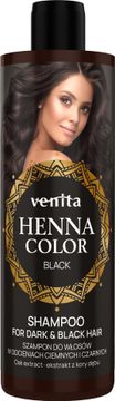 shumee Venita Henna barvni šampon za temne in črne lase - črna 300 ml