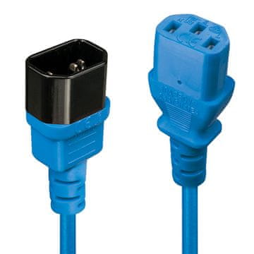 Lindy Lindy 30470 napajalni kabel moder 0,5 m C14 plošča C13 plošča