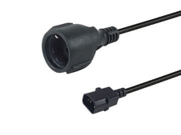 Equip Napajalni kabel Equip 112106 črne barve 0,25 m IEC C14 CEE7/3