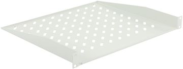 shumee Lanview 1U 19" polica za rack, globina 400 mm, bela, RAS205WH