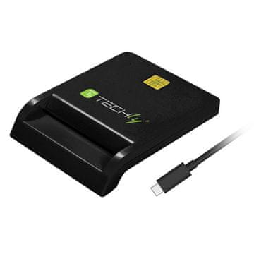Techly Čitalnik kartic Techly I-card CAM-USB2TYC USB 2.0, črne barve