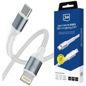 3MK 3MK Hyper kabel N-serije USB-C na Lightning 2 m 9V/3A 27W bel
