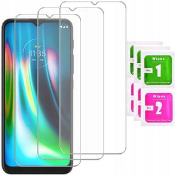 shumee 3x kaljeno steklo za Motorola Moto G9 Play Glass 9H | 3-PAKET