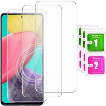 shumee 3x kaljeno steklo zaščitno steklo za Samsung M53 5G | 3-PAKET