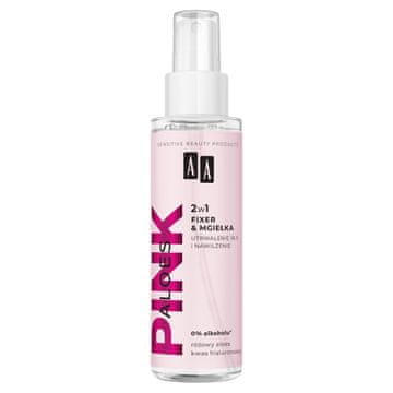 shumee AA Pink Aloes Make-up 2-v-1 fiksirni in vlažilni sprej 100 ml