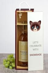 Artdog Snežni škorenj - škatla za vino z grafiko in napisom Art-Dog