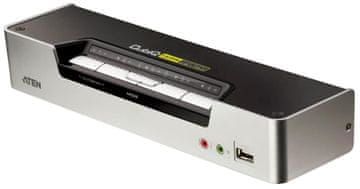 shumee Atenovo 4-portno HDMI KVMP stikalo z 2.1 zvokom, CS1794-AT-G