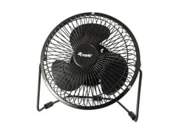 shumee USB namizni ventilator črne barve Equip 245420 95x200x200 mm