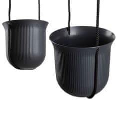 Home Viseči sadilnik AERA HANG, recikliran, antracit, 17,9 cm