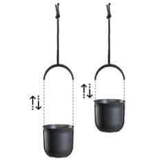 Home Viseči sadilnik AERA HANG, recikliran, antracit, 17,9 cm