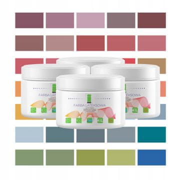 shumee Lateksna stenska barva, tekoči vzorci, 4x150ml, hipoalergena