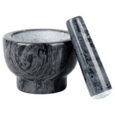 Artemis Kuhinjski malter iz granita za mletje pesta začimb, velik XL