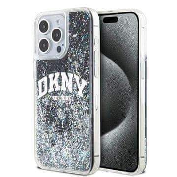 DKNY Ovitek za iPhone 15 Pro Max dkny Liquid Glitter Big Logo črn