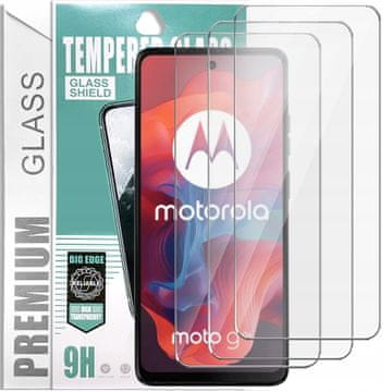 shumee 3x kaljeno steklo PremiumGlass 9H za Motorola Moto G04 / G24