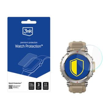3MK 3MK KALJENO STEKLO, FLEKSIBILNO STEKLO ZA AMAZFIT T-REX ULTRA ZAŠČITNA FOLIJA
