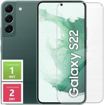 shumee Kaljeno steklo za Samsung Galaxy S22 zaščitno steklo 9H 2.5D