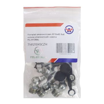 shumee Komplet mazalk M10x45 5 kosov, črn pokrov mazalk PZL hydral