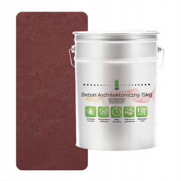 shumee Notranji arhitekturni beton 15 kg bordo H3110 | Loft učinek