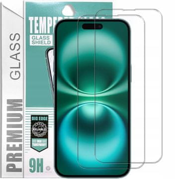 shumee 2x kaljeno steklo GSMstyle za Apple iPhone 16 plus, 2 kosa.