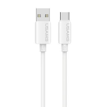 USAMS Usams U98 3A silikonski kabel za hitro polnjenje USB-C, bel