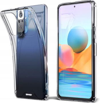 shumee Pametni magnetni ovitek za Xiaomi Redmi Note 10 + steklo 9H