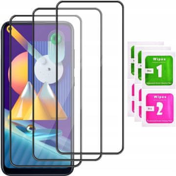 shumee 3x kaljeno steklo za celoten zaslon za Samsung A11 / M11 5D