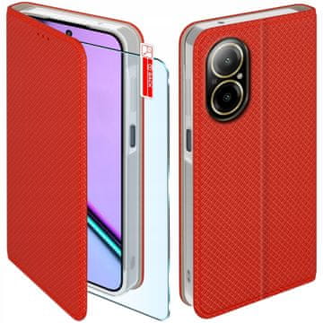 shumee Preklopni ovitek za Realme C67 4G Preklopni ovitek + steklo