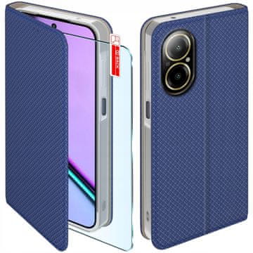shumee Preklopni ovitek za Realme C67 4G Preklopni ovitek + steklo
