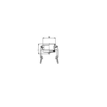 shumee Camlock DC ženski 16bar aluminij 3" x 76mm PZL hidravlični