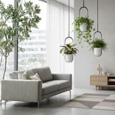 Home Viseči sadilnik AERA HANG, recikliran, krem, 17,9 cm