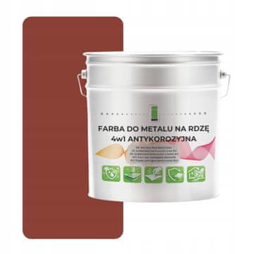shumee Barva za kovino proti rji 4 v 1, opeka RAL8004 I SEE pocinkano jeklo 2,5 l sijaj