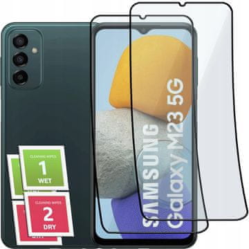 shumee 2x hibridno steklo za Samsung Galaxy M23 5G celozaslonski keramični 9D