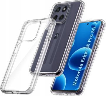 shumee Prozoren ovitek za Motorola Edge 60 Pro 5G ojačan prozoren ovitek 2 mm