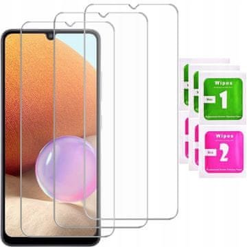 shumee 3x kaljeno steklo za Samsung Galaxy A32 4G steklo 9H | komplet 3 kosov