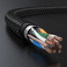 Ugreen Ugreen NW150 30791 Ethernet RJ45 Cat 7 10 Gbps 10m kabel - črne barve