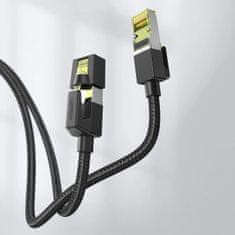 Ugreen Ugreen NW150 30791 Ethernet RJ45 Cat 7 10 Gbps 10m kabel - črne barve