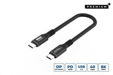 MicroConnect Microconnect USB4CC015 USB kabel USB4 Gen 3x2 0,15 m USB C črne barve