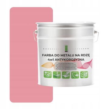 shumee Barva za kovino proti rji 4 v 1 roza RAL3015 I SEE pocinkano jeklo 5L saten
