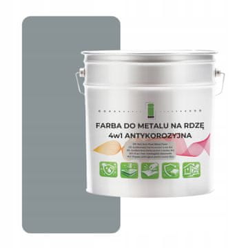 shumee Kovinska barva za rjo 4 v 1 siva RAL7004 I SEE pocinkano jeklo 2,5 l polmat