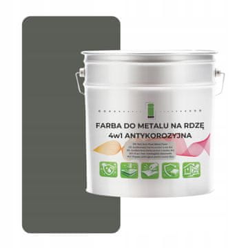 shumee Barva za kovino proti rji 4 v 1 siva RAL7009 I SEE pocinkano jeklo 2,5 l saten