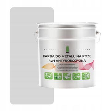 shumee Kovinska barva za rjo 4 v 1 siva RAL7035 I SEE pocinkano jeklo 2,5 l polmat