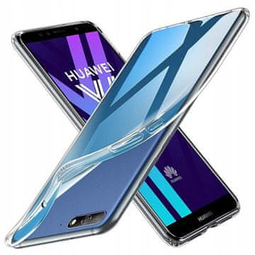 shumee Prozoren ovitek za hrbtno stran s prevleko za Huawei Y6 2018 + steklo