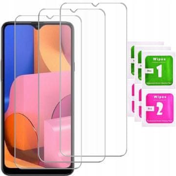 shumee 3x 9H kaljeno steklo zaščitno steklo za Samsung Galaxy A20S | 3-PAKET
