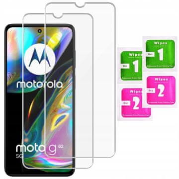 shumee 2x kaljeno steklo za Motorola Moto G82 / G72 / G52 steklo 9H | 2 kosa