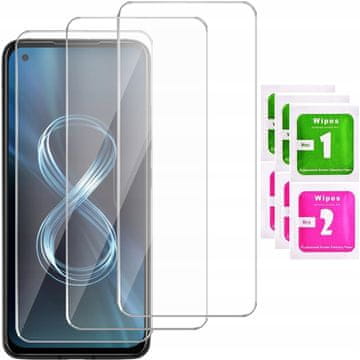 shumee 3x kaljeno steklo za asus zenfone 8 / 8z steklo 2.5D 9H | 3-pakiranje